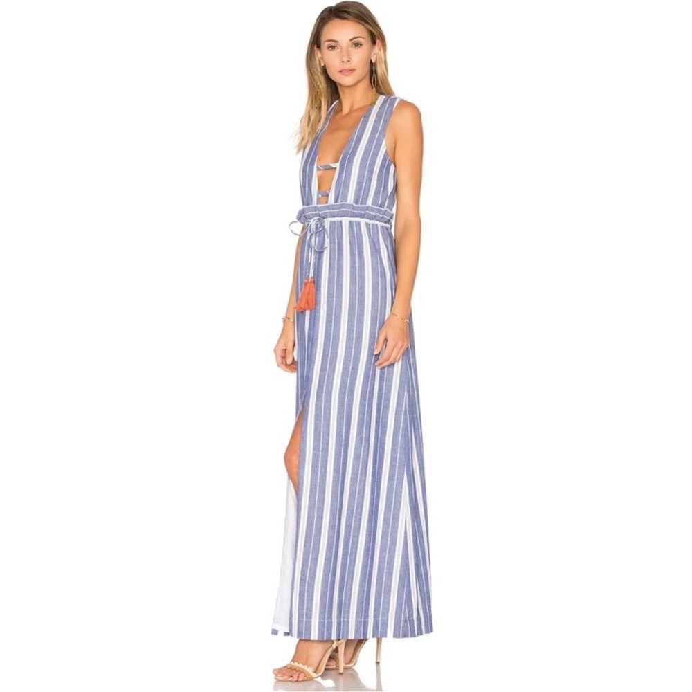 Tularosa Essie Maxi Dress in Indigo Stripe